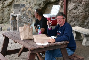 Lunch provided by Derek and Linda who run The Sandwich Shop in Jamestown